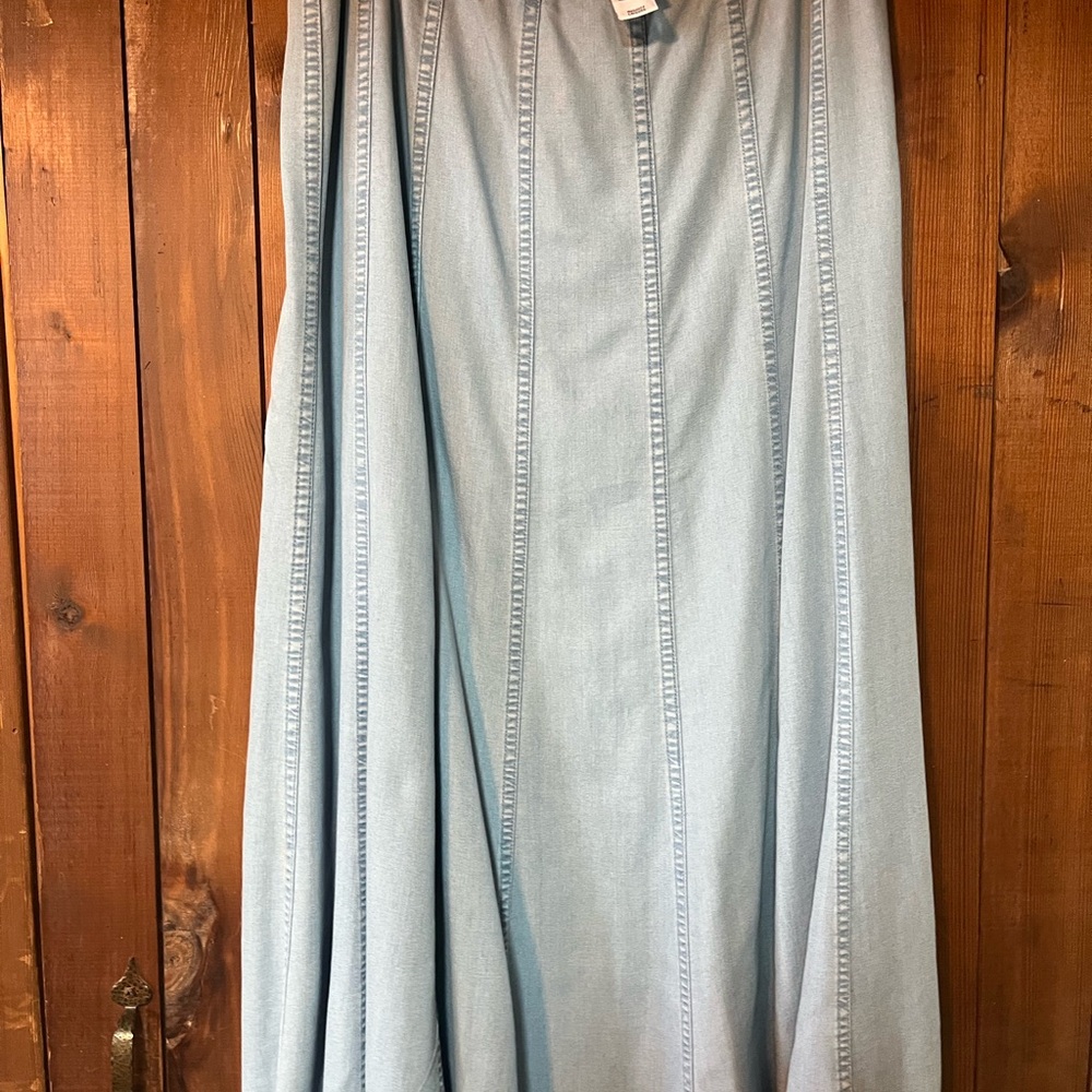 Light Blue Denim Skirt